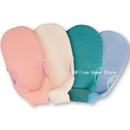 Guante exfoliante para baño, exfoliante, limpieza corporal, guantes para frotar piel muerta, para ducha, cepillo corporal, toalla, SPA, espuma, masaje corporal.