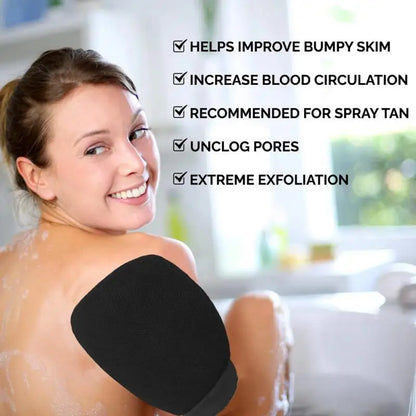 Guante de baño para limpieza corporal, esponja para ducha, guante exfoliante, guante de masaje facial, guante desmaquillante para baño y ducha.
