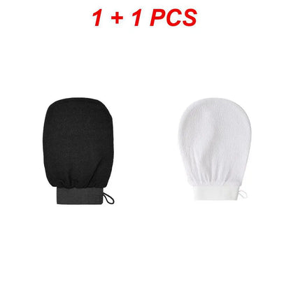 Guante de baño para limpieza corporal, esponja para ducha, guante exfoliante, guante de masaje facial, guante desmaquillante para baño y ducha.