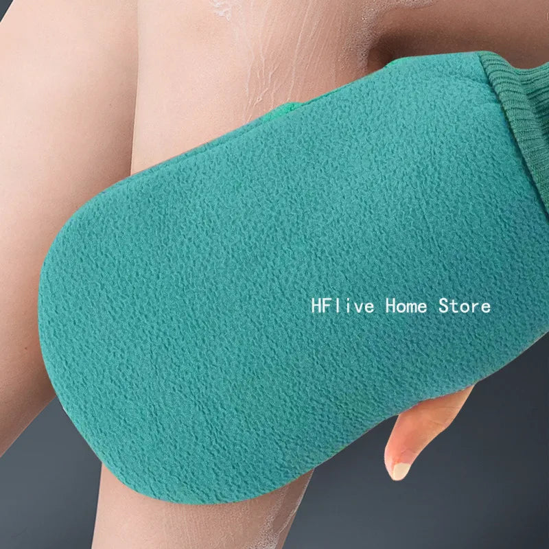 Guante exfoliante para baño, exfoliante, limpieza corporal, guantes para frotar piel muerta, para ducha, cepillo corporal, toalla, SPA, espuma, masaje corporal.