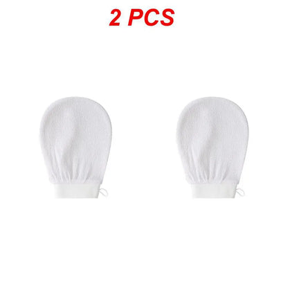 Guante de baño para limpieza corporal, esponja para ducha, guante exfoliante, guante de masaje facial, guante desmaquillante para baño y ducha.