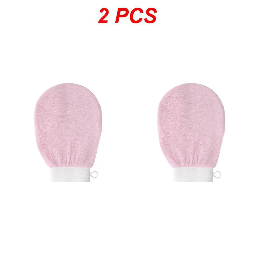 Guante de baño para limpieza corporal, esponja para ducha, guante exfoliante, guante de masaje facial, guante desmaquillante para baño y ducha.
