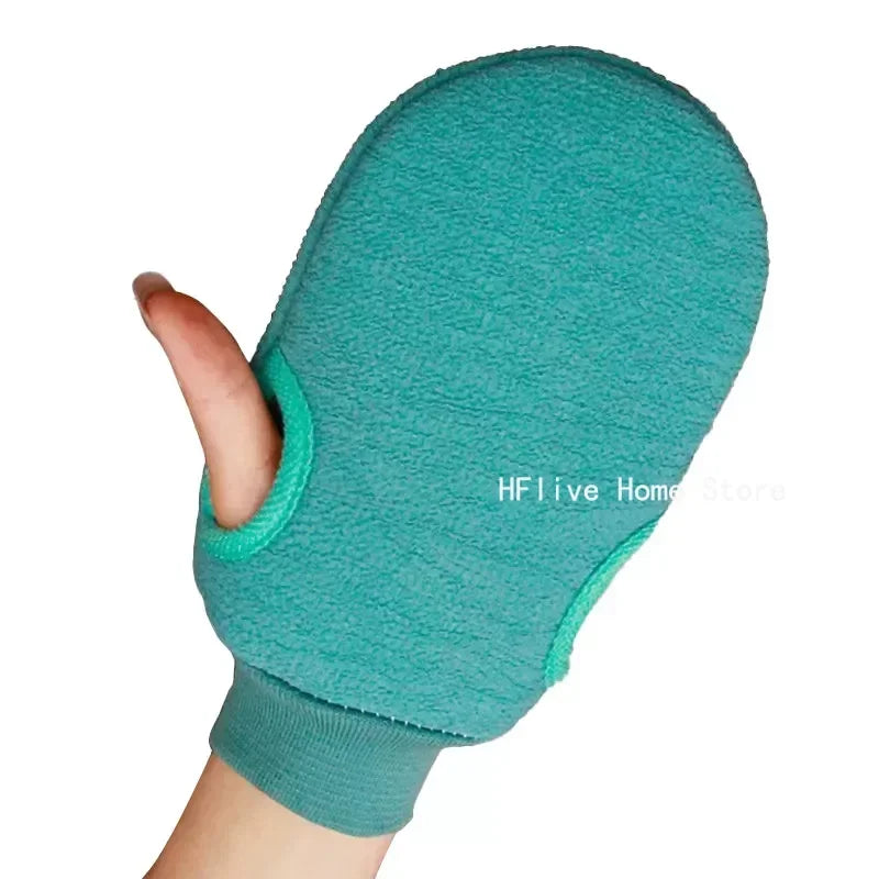 Guante exfoliante para baño, exfoliante, limpieza corporal, guantes para frotar piel muerta, para ducha, cepillo corporal, toalla, SPA, espuma, masaje corporal.