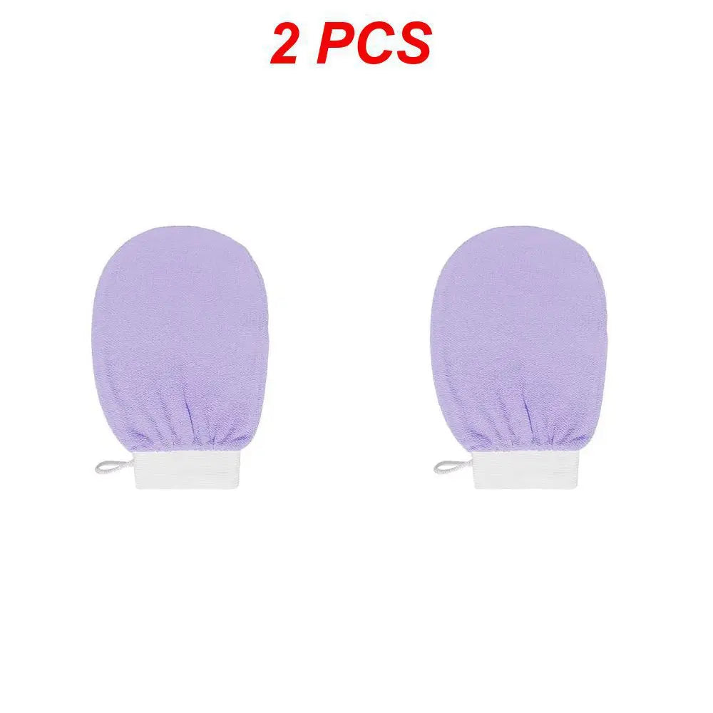 Guante de baño para limpieza corporal, esponja para ducha, guante exfoliante, guante de masaje facial, guante desmaquillante para baño y ducha.