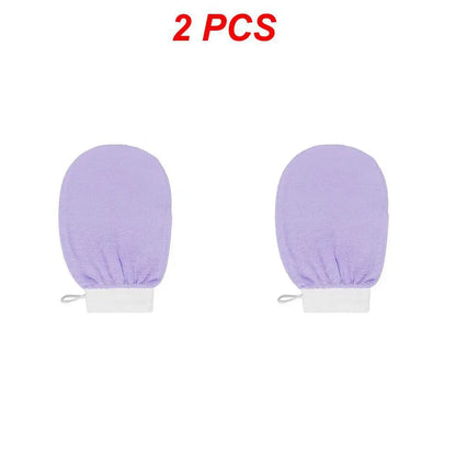 Guante de baño para limpieza corporal, esponja para ducha, guante exfoliante, guante de masaje facial, guante desmaquillante para baño y ducha.