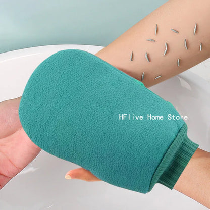 Guante exfoliante para baño, exfoliante, limpieza corporal, guantes para frotar piel muerta, para ducha, cepillo corporal, toalla, SPA, espuma, masaje corporal.