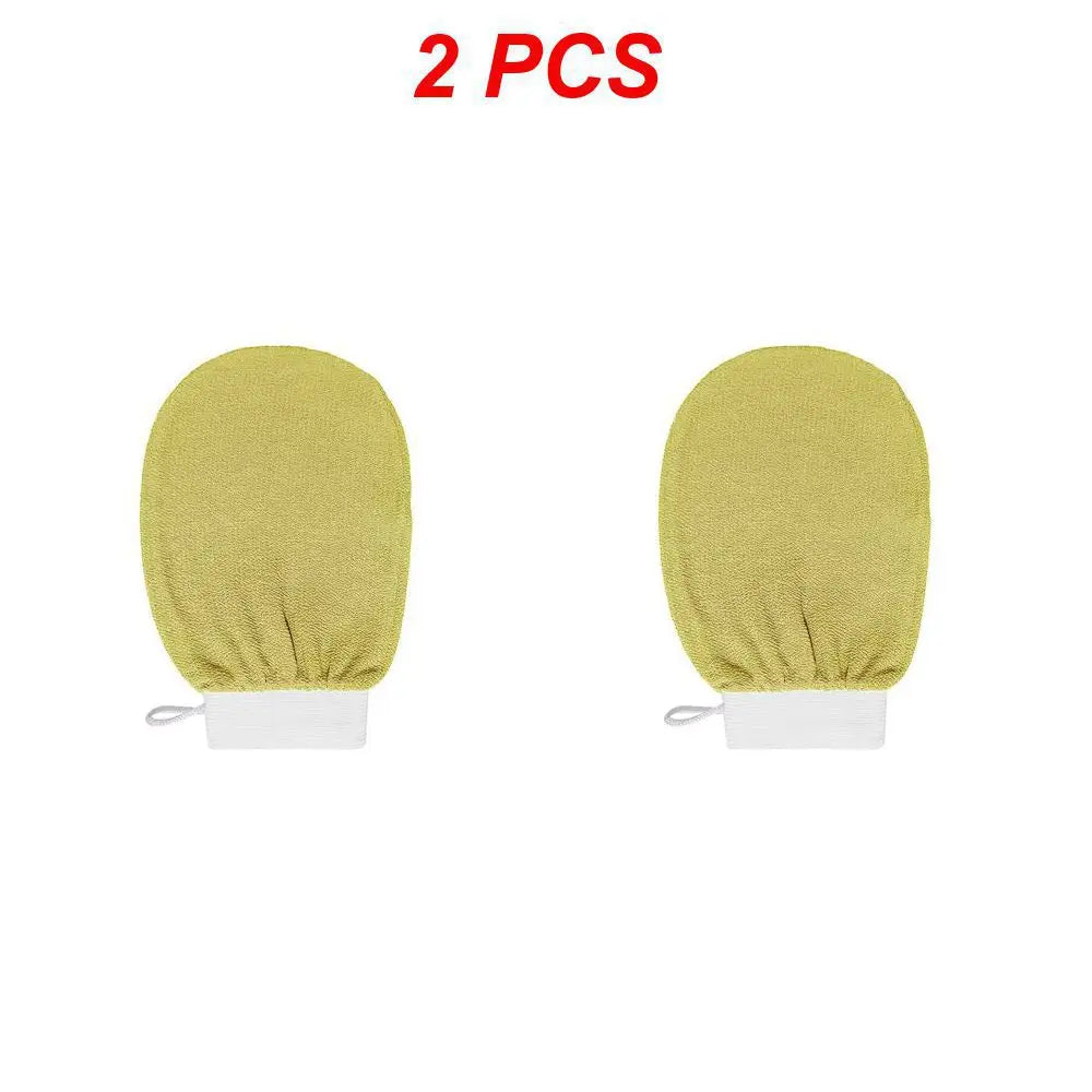 Guante de baño para limpieza corporal, esponja para ducha, guante exfoliante, guante de masaje facial, guante desmaquillante para baño y ducha.