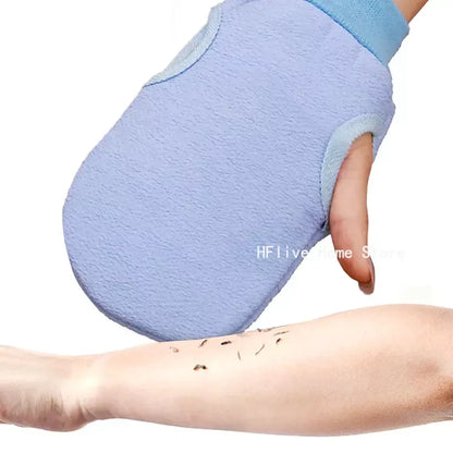 Guante exfoliante para baño, exfoliante, limpieza corporal, guantes para frotar piel muerta, para ducha, cepillo corporal, toalla, SPA, espuma, masaje corporal.